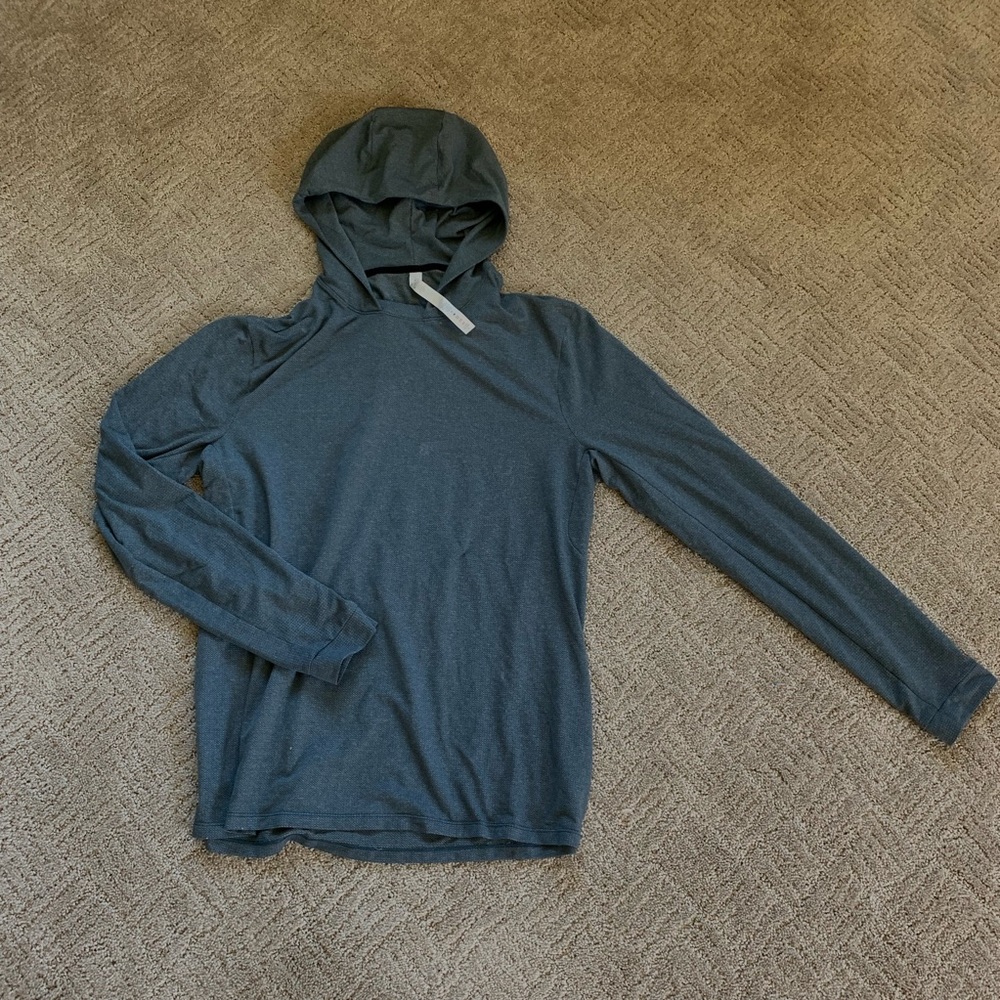 Blue lightweight hooded pullover Lululemon